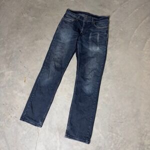 Levi's 511 Slim Fit Jeans Mens 29x32 Dark Wash‎ Blue Denim Casual Streetwear